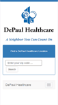 Mobile Screenshot of depaulhealth.com