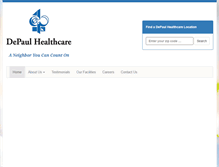 Tablet Screenshot of depaulhealth.com